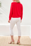 Tribal Ladies Button Down Front Pointelle Rogue Cardi