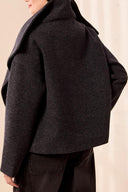 Tribal Ladies Charcoal Lofty Chic Funnel Neck Jacket