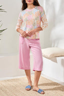 Tribal Ladies Daffodil 3/4 Sleeve Crewneck Top