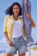 Tribal Ladies Flowy Lemongrass Overshirt