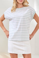 Tribal Ladies Grass Cap Sleeve Top