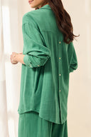 Tribal Ladies Grass LS Button Front Shirt w/Back Placket