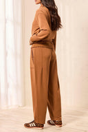 Tribal Ladies Hazelwood Barrel Jogger w/PU detail