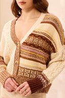 Tribal Ladies Hazelwood Multi Pattern Jaquard Sweater