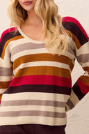 Tribal Ladies Jazzy U Neck Sweater