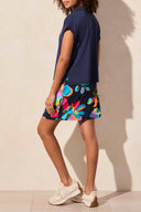 Tribal Ladies Jet Blue Dolman Polo Top