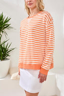 Tribal Ladies Mango LS Crewneck Top