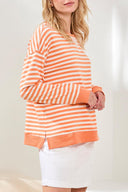 Tribal Ladies Mango LS Crewneck Top