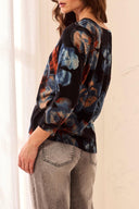 Tribal Ladies Maple 3/4 Sleeve Crew Neck Sweater