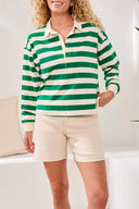 Tribal Ladies Mojito Rugby Polo Top