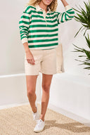 Tribal Ladies Mojito Rugby Polo Top