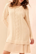 Tribal Ladies Moonstone Sweater Dress w/Chiffon