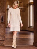 Tribal Ladies Moonstone Sweater Dress w/Chiffon