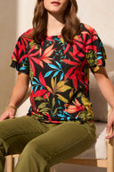 Tribal Ladies Poppy Ruffle Sleeve Top