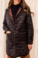 Tribal Ladies Reversible Brown/Black Quilted Jacket