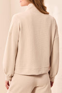 Tribal Ladies SandDune Mock Neck Zip Cardigan w/Pockets