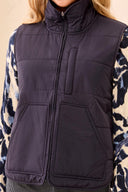 Tribal Ladies Sapphire Packable Puffer Vest