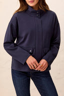 Tribal Ladies Sapphire Zip Front Coat w/Linig