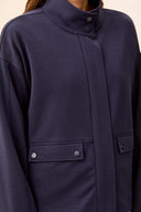 Tribal Ladies Sapphire Zip Front Coat w/Linig