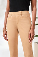 Tribal Ladies Sesame Pull-On Capri w/Topstitch Detail