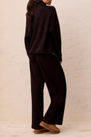 Tribal Ladies Technolux Black Mock Neck Top w/Zipper