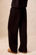 Tribal Ladies Technolux Black Pull On Ankle Pant