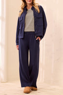 Tribal Ladies Technolux Jet Blue Pull On Ankle Pant