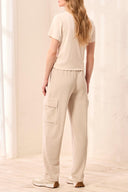 Tribal Ladies Technolux SandDune Pull On Ankle Cargo Pant