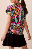 Tribal Ladies Tropical Dolman Polo Top