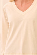 Tribal Ladies V-Neck Moonstone LS Top