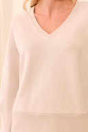Tribal Ladies V-neck TechnoLux LS Sandune Sweater