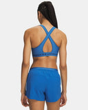 Under Amour Ladies Crossback Mid Aegean Blue/Blackout Navy Sports Bra