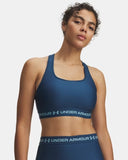 Under Amour Ladies Crossback Mid Wham Blue/Blue Haze Sports Bra