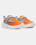 Under Armour Boy's Surge 5 Outrageous Orange/White/Titanium Shoe