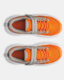 Under Armour Boy's Surge 5 Outrageous Orange/White/Titanium Shoe