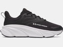 Under Armour Boys Charged+ Rogue 6 Black/Black/White Running Shoe