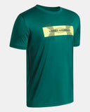 Under Armour Boys Tech Graphic Campus Ivy/Green Citrine/Black Tshirt