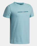 Under Armour Boys Wordmark Blur Blue Tshirt
