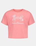 Under Armour Girls Logo Campus Bittersweet Pink Tshirt