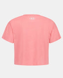 Under Armour Girls Logo Campus Bittersweet Pink Tshirt