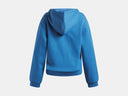 Under Armour Girls Rival Fleece Aegean Blue Light Heather/White Hoodie