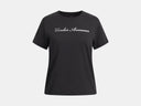 Under Armour Girls Rival Shimmer Black/White Tshirt