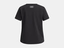 Under Armour Girls Rival Shimmer Black/White Tshirt