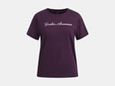 Under Armour Girls Rival Shimmer Purple Echo/White Tshirt