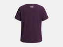 Under Armour Girls Rival Shimmer Purple Echo/White Tshirt
