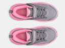 Under Armour Girls Surge 5 AC Titan Grey/Pink Frenzy Running Shoe