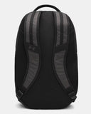 Under Armour Hustle 6.0 Black Full Heather/Black/Metallic Silver Backpack