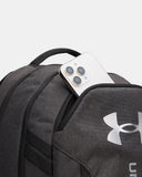 Under Armour Hustle 6.0 Black Full Heather/Black/Metallic Silver Backpack