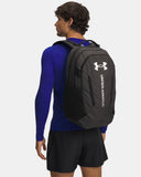 Under Armour Hustle 6.0 Black Full Heather/Black/Metallic Silver Backpack