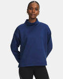 Under Armour Ladies Armour Fleece Blackout Navy Funnel Neck